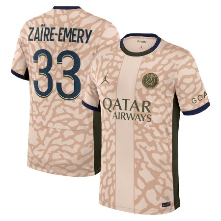 Paris Saint-Germain Zaire-Emery 33 Jordan Neljäspelipaita 2023-24